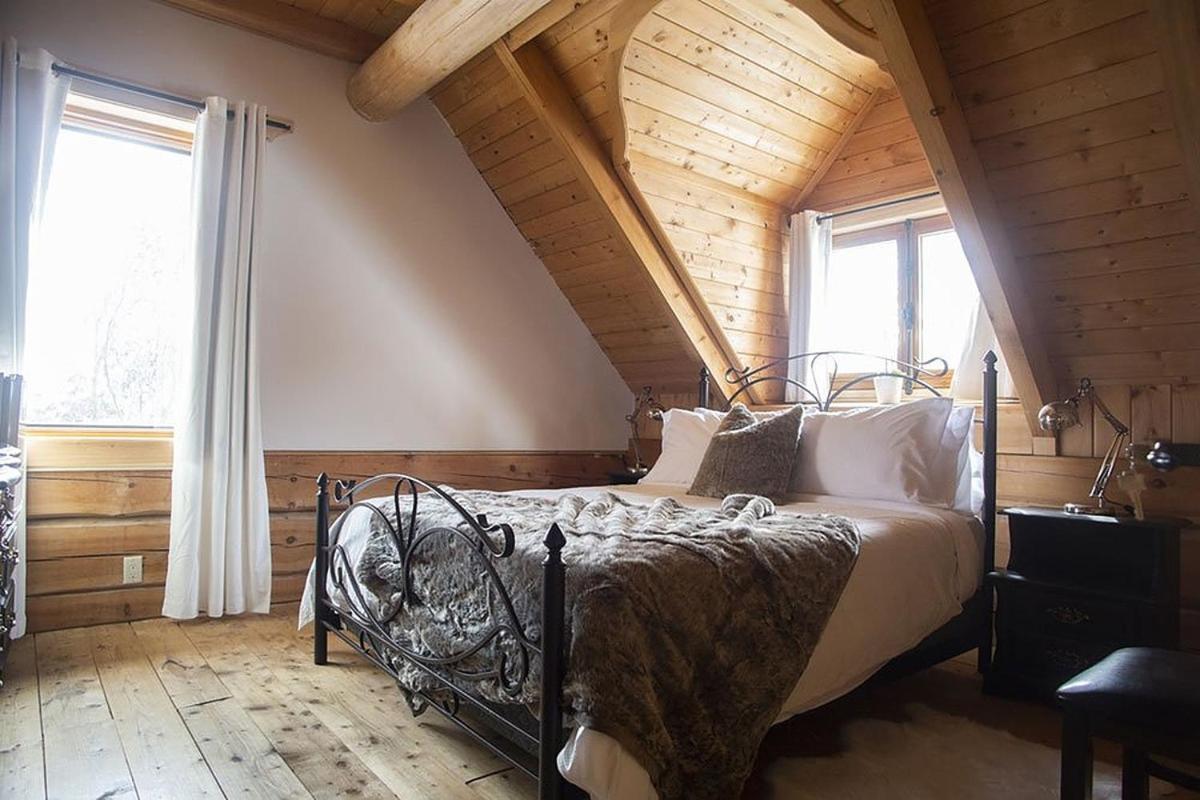 Hebergement "La Maison En Bois Rond" Sainte-Marie Bagian luar foto